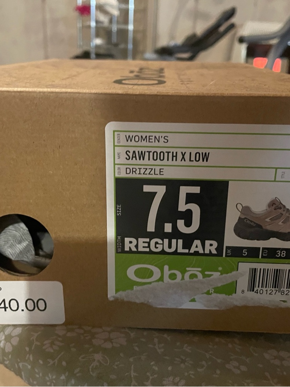 Women's OBOZ Gray/Taupe Athletic Walking/ Hiking Shoes BRAND NEW! Size 7.5 - Picture 3 of 10